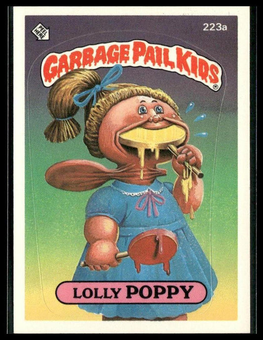 Lolly Poppy #223a Topps 1986 Topps Garbage Pail Kids Series 6