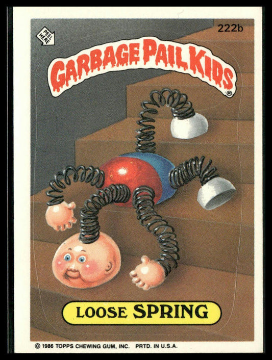 Loose Spring #222b Topps 1986 Topps Garbage Pail Kids Series 6