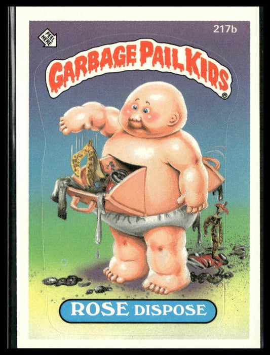 Rose Dispose #217b Topps 1986 Topps Garbage Pail Kids Series 6