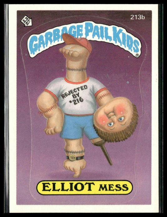 Elliot Mess #213b Topps 1986 Topps Garbage Pail Kids Series 6