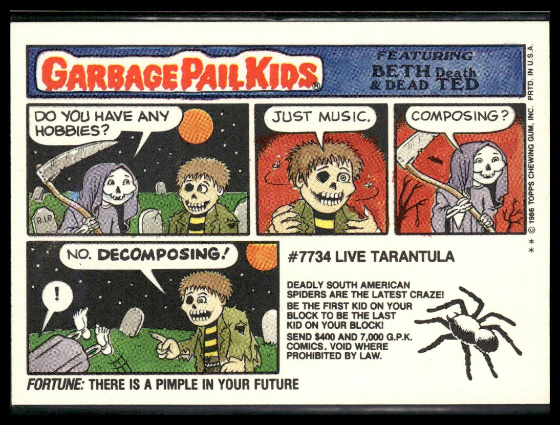 Cherry Bomb #238b 1986 Topps Garbage Pail Kids Series 6