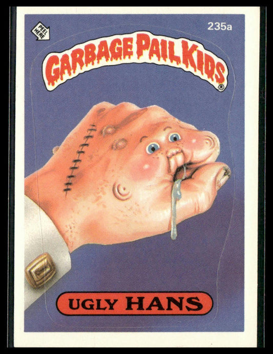 Ugly Hans #235a 1986 Topps Garbage Pail Kids Series 6