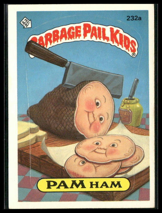 Pam Ham #232a CHECKLIST 1986 Topps Garbage Pail Kids Series 6