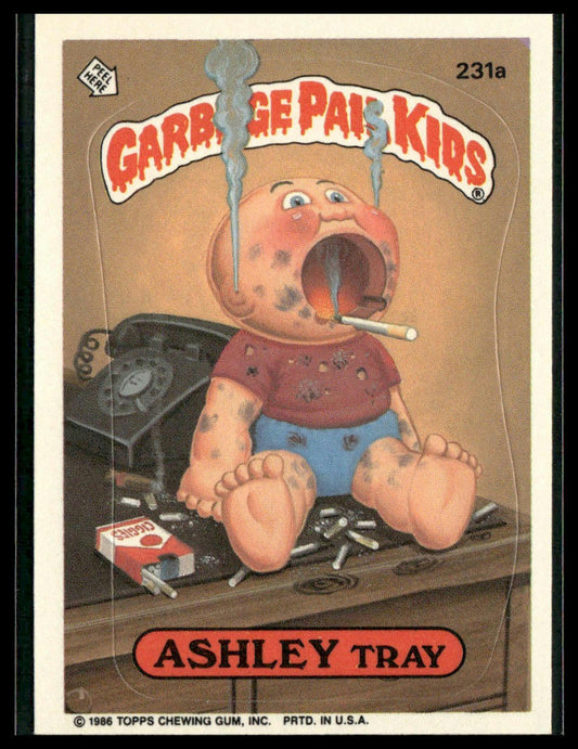 Ashley Tray #231a 1986 Topps Garbage Pail Kids Series 6