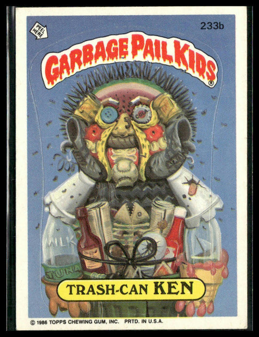 Trash-Can Ken #233b 1986 Topps Garbage Pail Kids Series 6