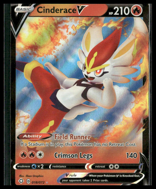 Cinderace V #018/072 Shining Fates MP