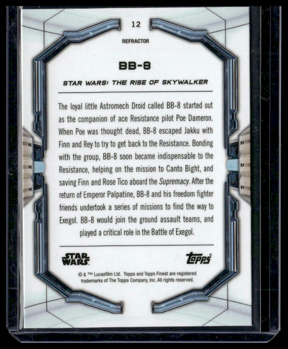 BB-8 #12 2022 Topps Finest Star Wars Refractor