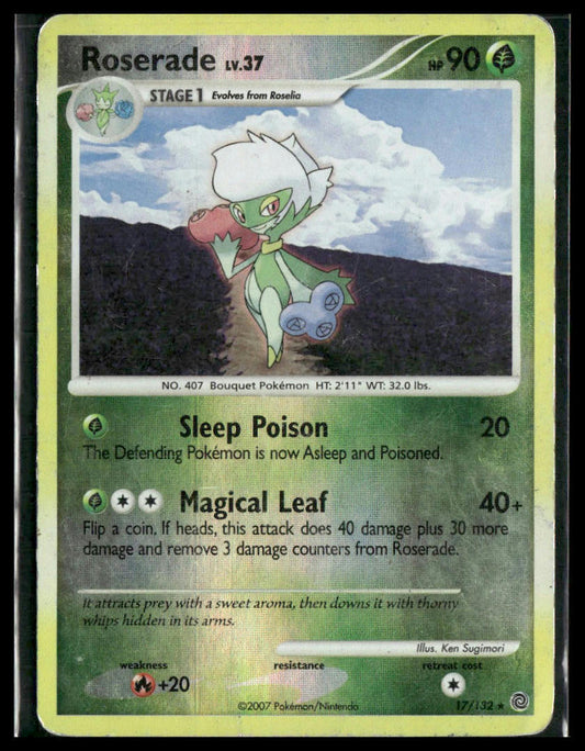 Roserade #17/132 Reverse Holo Secret Wonders HP