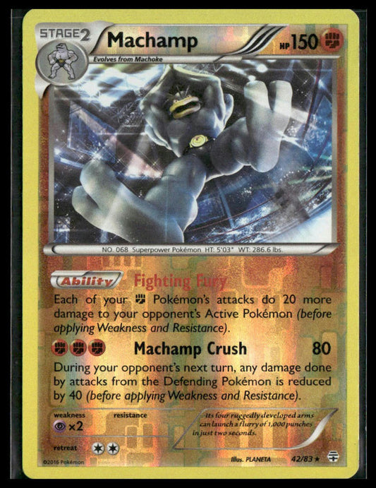 Machamp #42/83 Reverse Holo Generations LP