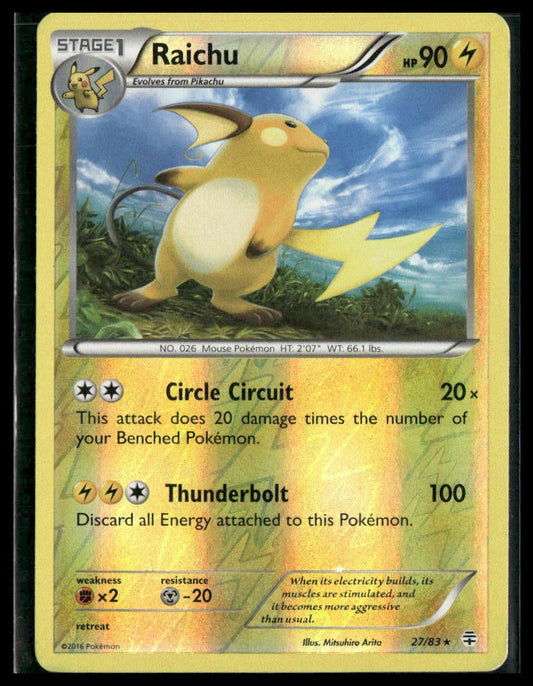 Raichu #043/146 Reverse Holo Blister Exclusives LP