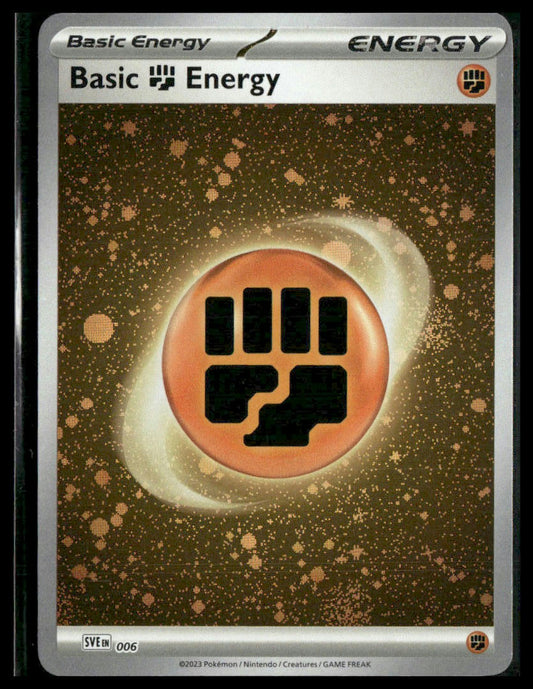 Basic Fighting Energy (Cosmos Holo) #006 Scarlet & Violet Base Set NM