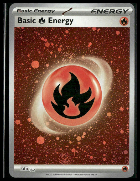 Basic Fire Energy (Cosmos Holo) #002 Scarlet & Violet Base Set NM