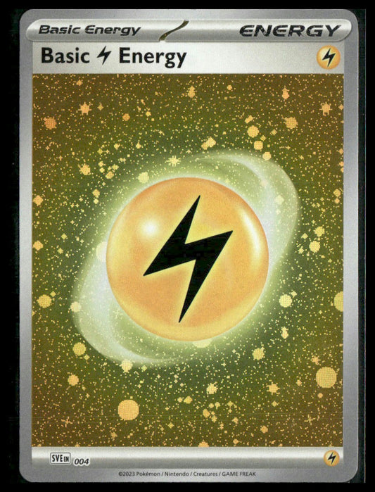 Basic Lightning Energy (Cosmos Holo) #004 Scarlet & Violet Base Set NM