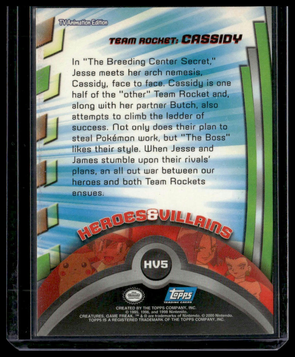 Cassidy #HV5 Topps TV Animation Edition NM