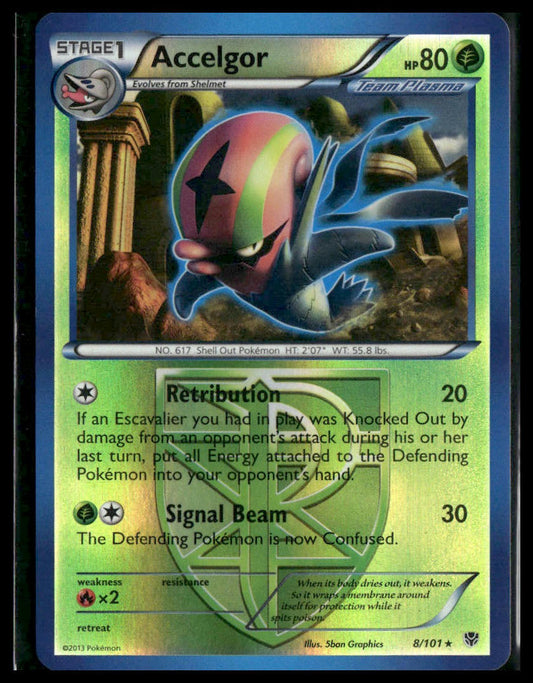 Accelgor (Team Plasma) #8/101 Reverse Holo Plasma Blast VLP