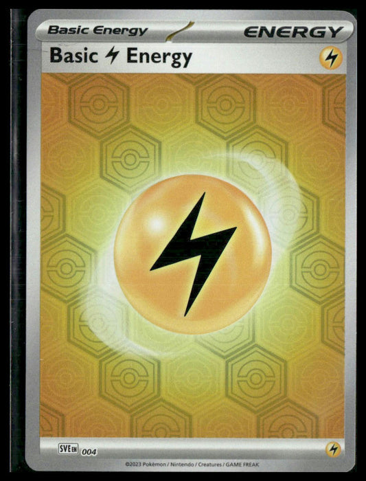 Basic Lightning Energy #004 Holo Scarlet & Violet Base Set VLP