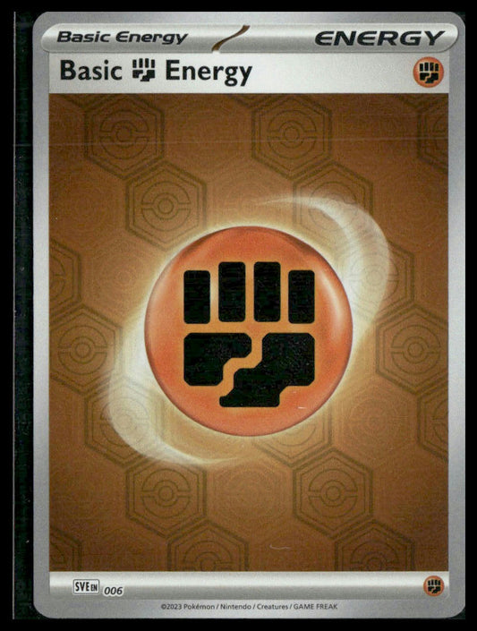 Basic Fighting Energy #006 Holo Scarlet & Violet NM