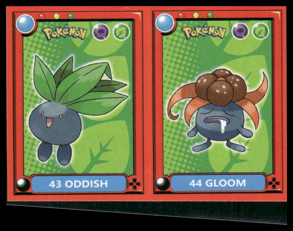 Oddish / Gloom #43-44 Peru 2022 Pokedex Sticker NM
