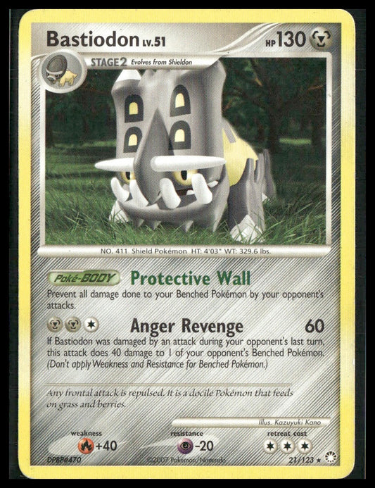 Bastiodon #21/123 Mysterious Treasures MP