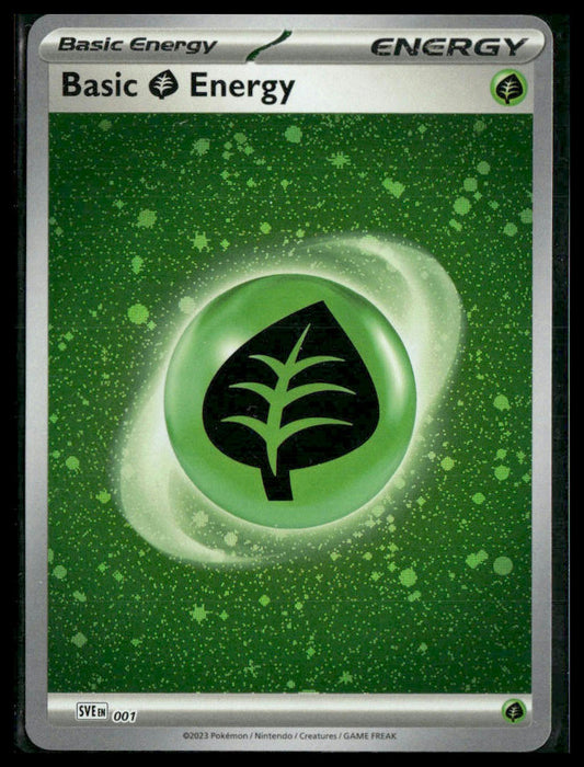 Basic Grass Energy (Cosmos Holo) #001 Scarlet & Violet Base Set NM