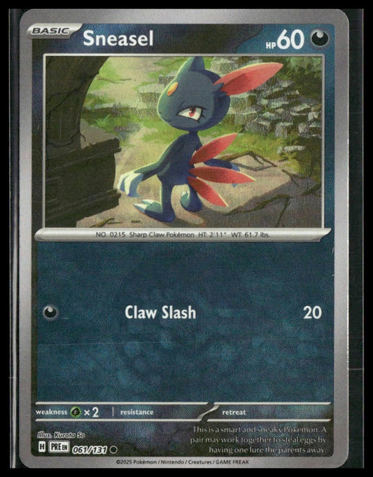 Sneasel (Poke Ball) #061/131 Prismatic Evolutions NM
