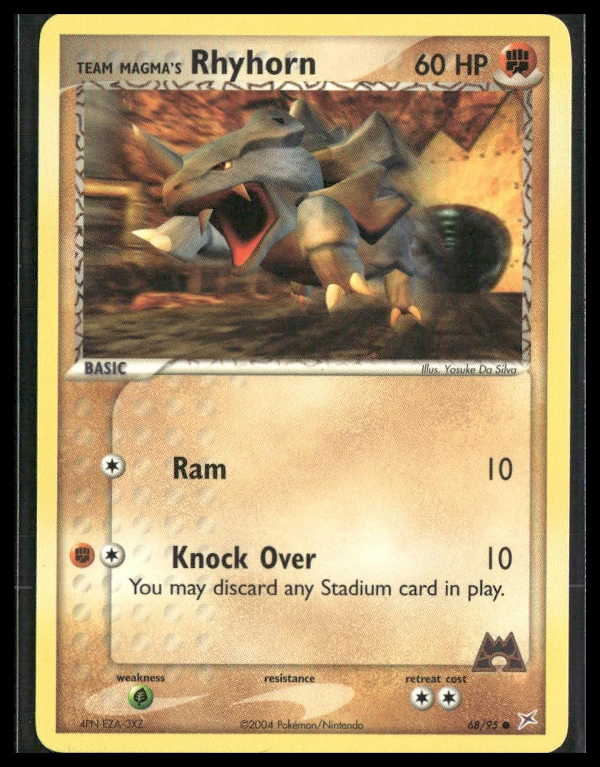 Team Magma's Rhyhorn #68/95 Team Magma vs Team Aqua LP