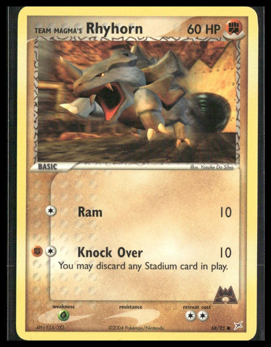 Team Magma's Rhyhorn #68/95 Team Magma vs Team Aqua LP