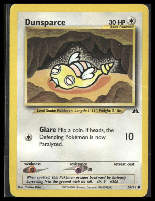 Dunsparce #54/75 Neo Discovery MP