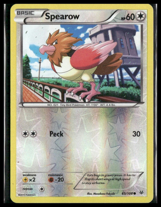 Spearow #65/108 Reverse Holo XY - Roaring Skies MP