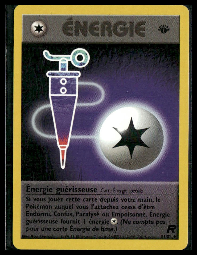 Full Heal Energy #81/82 French 1st Edition Team Rocket LP