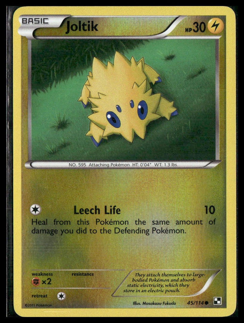 Joltik #45/114 Reverse Holo Black and White LP
