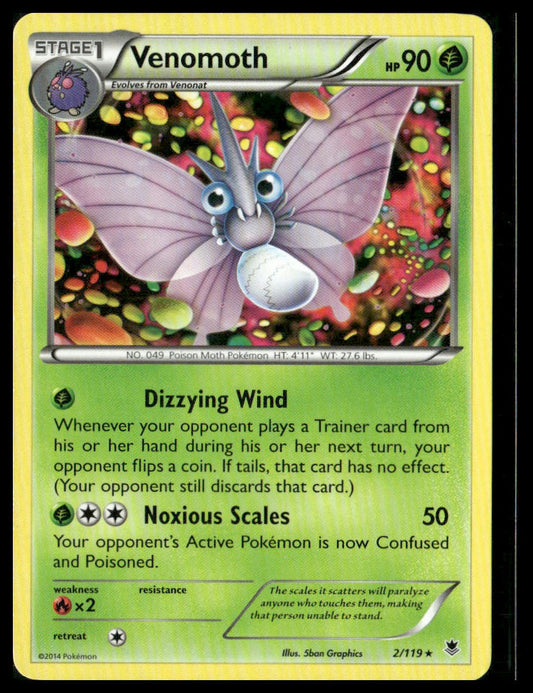 Venomoth #2/119 Phantom Forces LP