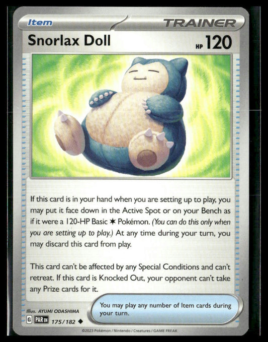 Snorlax Doll #175/182 Paradox Rift NM