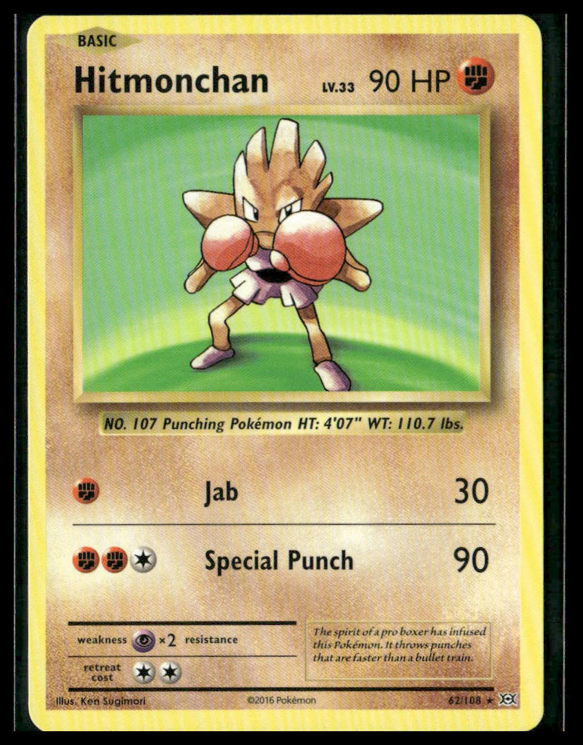 Hitmonchan #62/108 XY - Evolutions LP