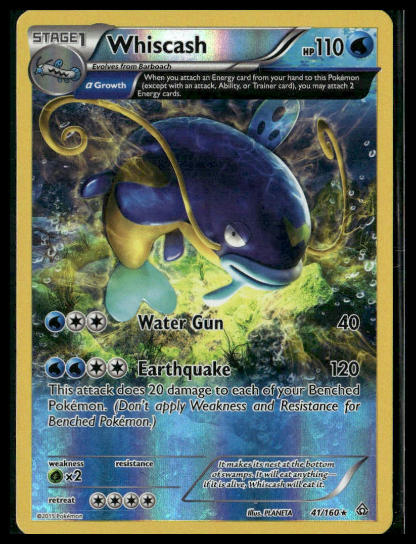 Whiscash (Alpha) #41/160 Reverse Holo XY - Primal Clash LP