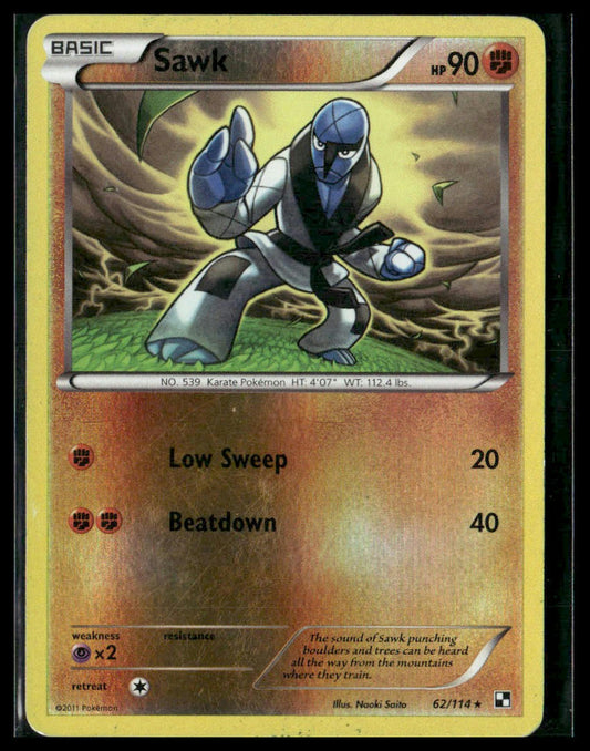 Sawk #62/114 Reverse Holo Black and White MP