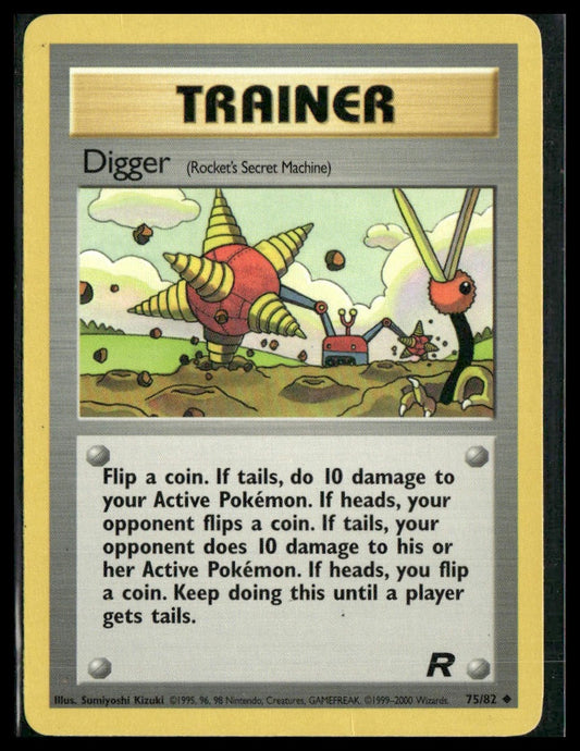 Digger (Rocket's Secret Machine) #75/82 Team Rocket LP