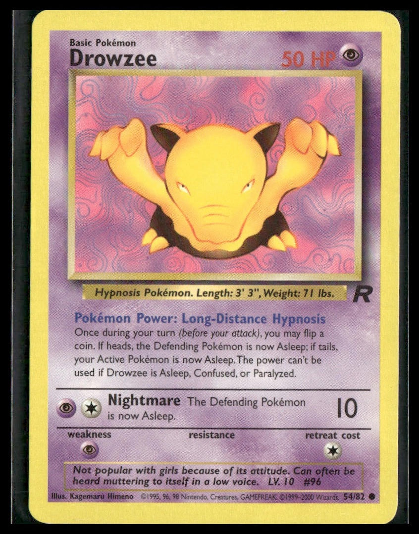Drowzee #54/82 Team Rocket LP