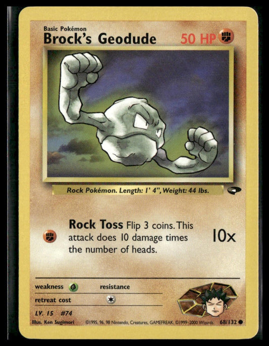 Brock's Geodude #068/132 Gym Challenge LP