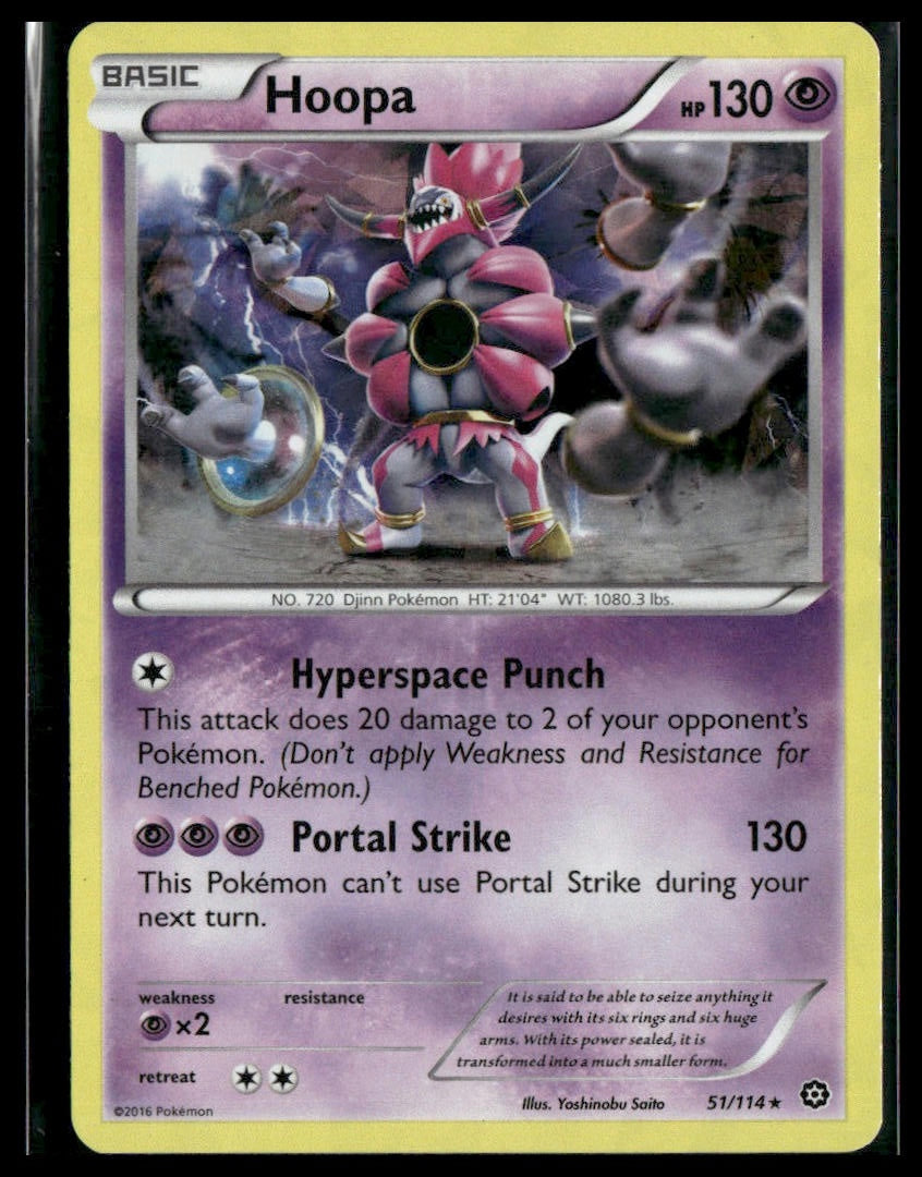 Hoopa #51/114 Cracked Ice Holo Steam Siege LP