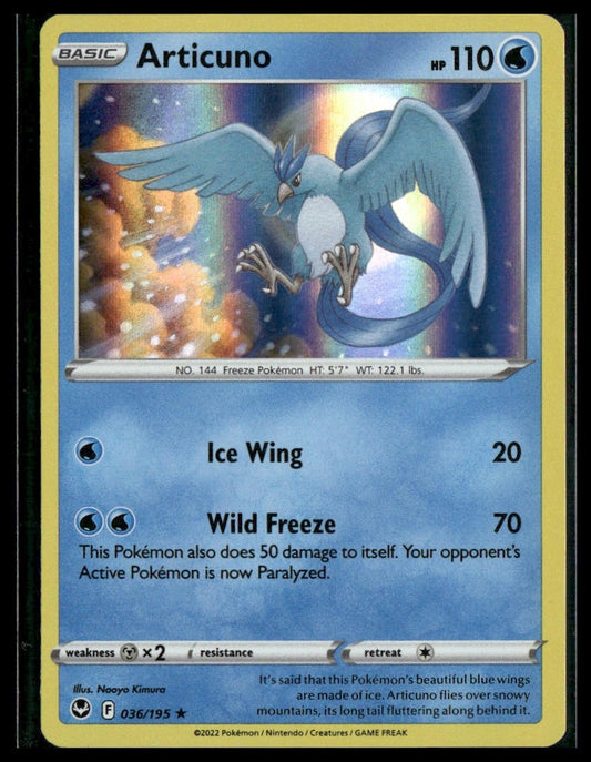 Articuno #036/195 Silver Tempest VLP