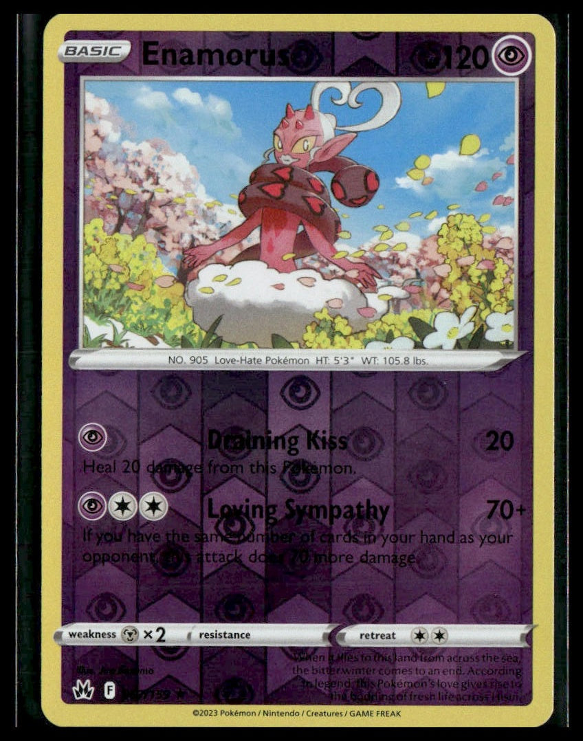 Enamorus #067/159 Reverse Holo Crown Zenith NM