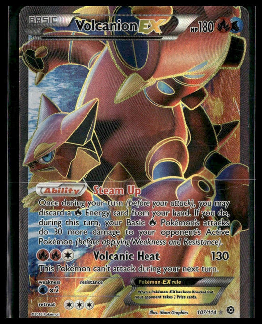 Volcanion EX (Full Art) #107/114 Steam Siege HP