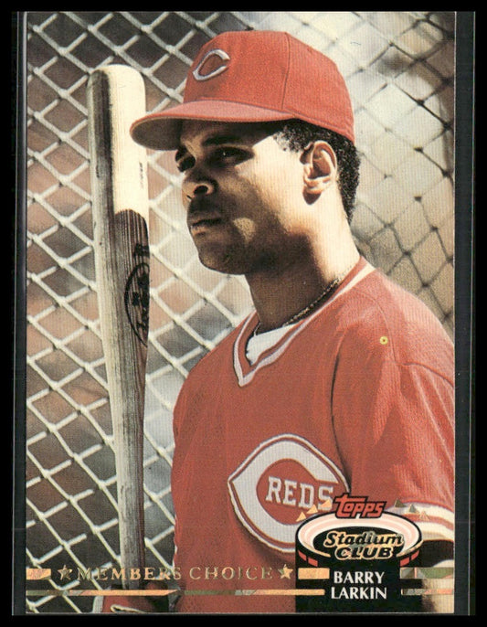 Barry Larkin #596 1992 Stadium Club Cincinnati Reds