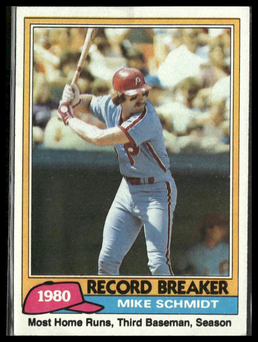 Mike Schmidt #206 1981 Topps Philadelphia Phillies