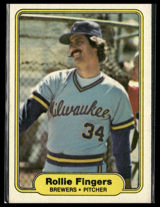 Rollie Fingers #141 1982 Fleer Milwaukee Brewers