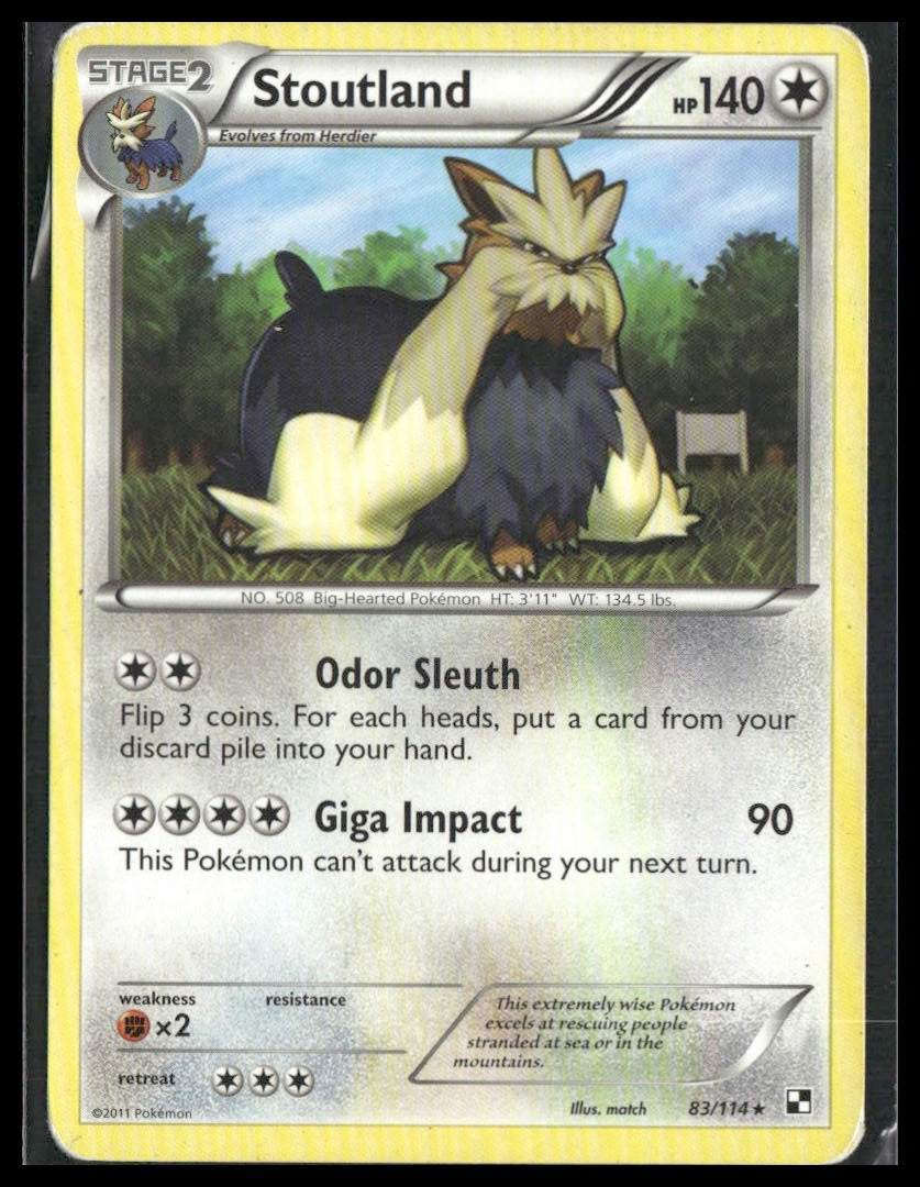 Stoutland #83/114 Black and White MP