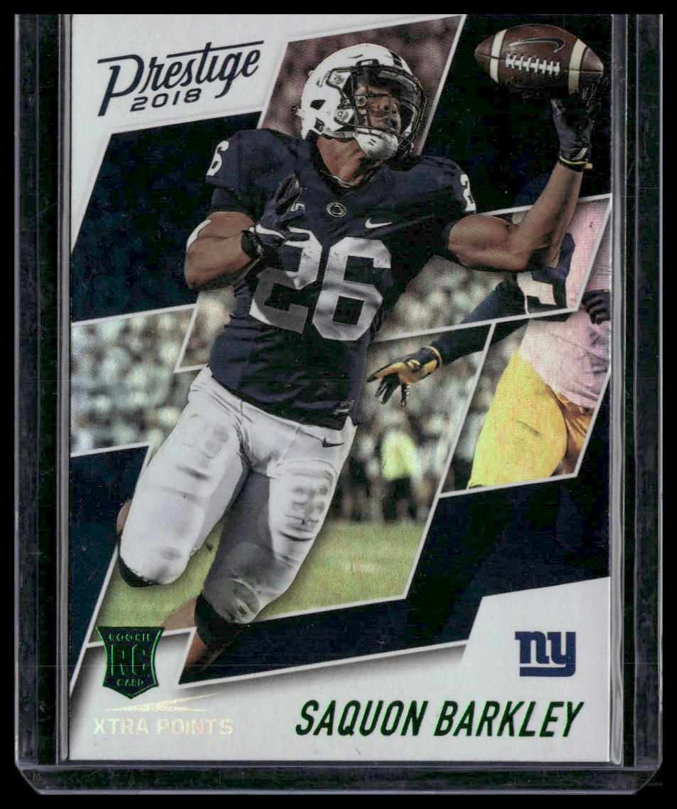 Saquon Barkley Rookie #261 2018 Panini Prestige Xtra Points Green