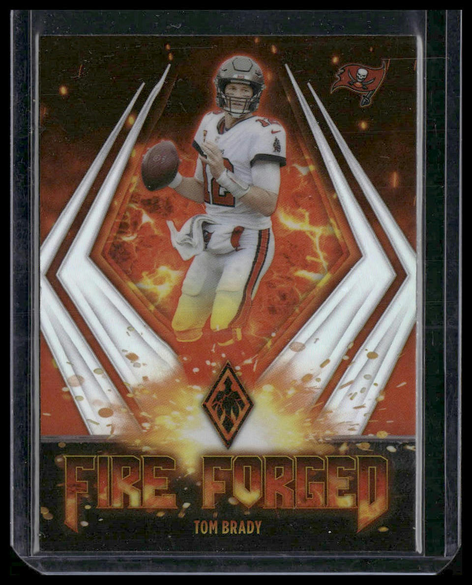 Tom Brady #FF-1 2021 Panini Phoenix Fire Forged Tampa Bay Buccaneers