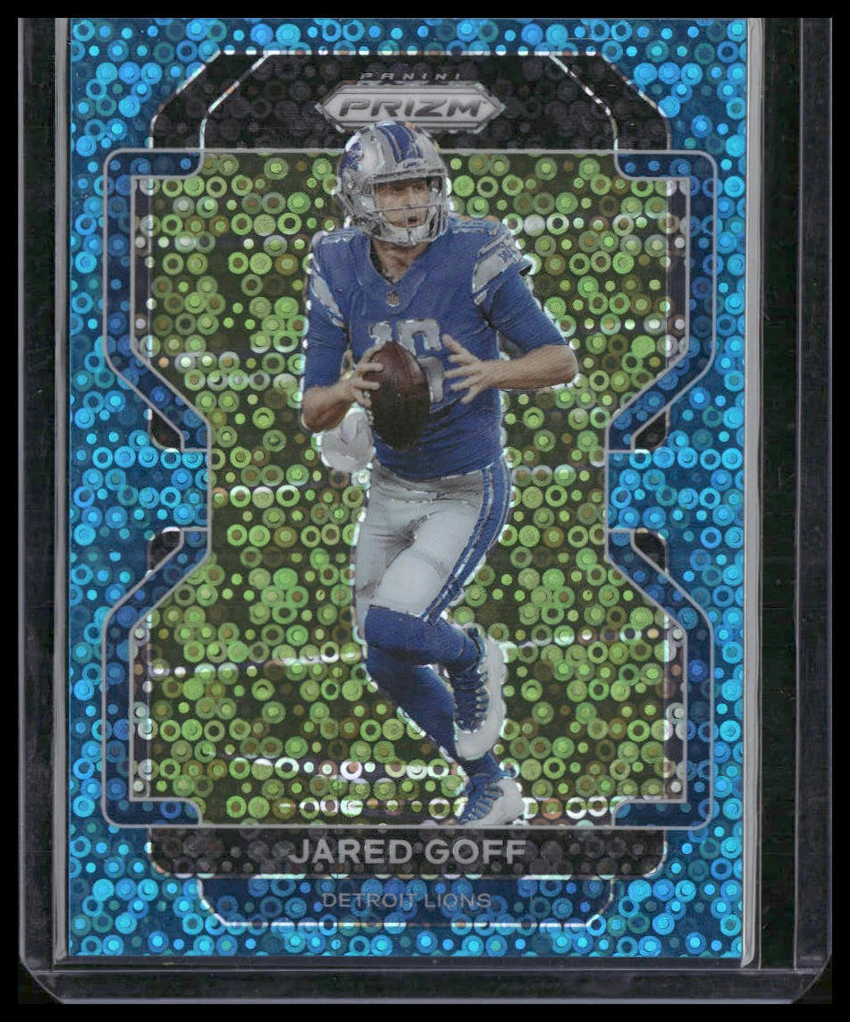Jared Goff #148 2021 Panini Prizm No Huddle Blue #/79